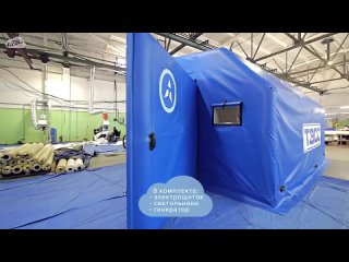 [НЕБО Видео] Пневмокаркасный модуль—гараж ПКМ Н-36 | надувной гараж | быстровозводимый мобильный утепленный гараж