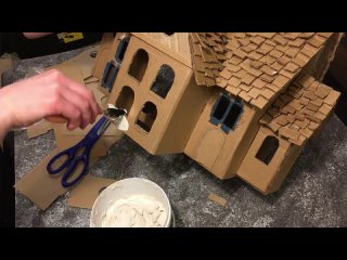 Домик из картона своими руками DIY house cardboard craft