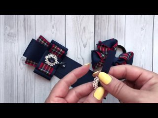 Стильный школьный комплект_DIY school bows satin ribbon…