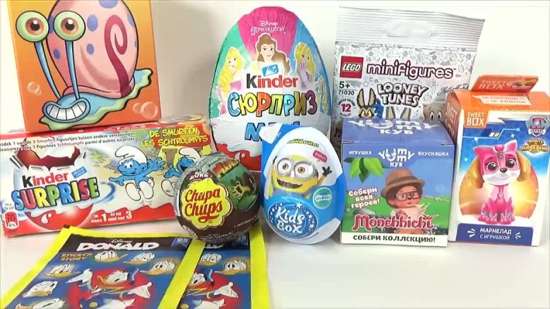 kinder joy toys Микс сюрпризов по мультикам Щенячий патруль,