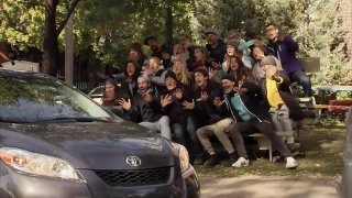 Car Parks in Front of Crowd Prank