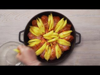 ЖАРКОЕ ИЗ КУРИЦЫ С КАРТОФЕЛЕМ ПО-ТУРЕЦКИ