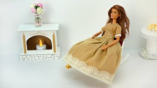 Бальное платье для куклы Барби
