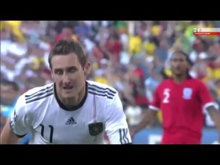 Мирослав Клозе - гол Англии на ЧМ-2010
