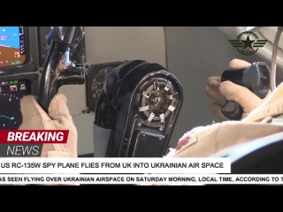 U.S RC-135W Spy Plane Flies From UK Into Ukrainian Air Space