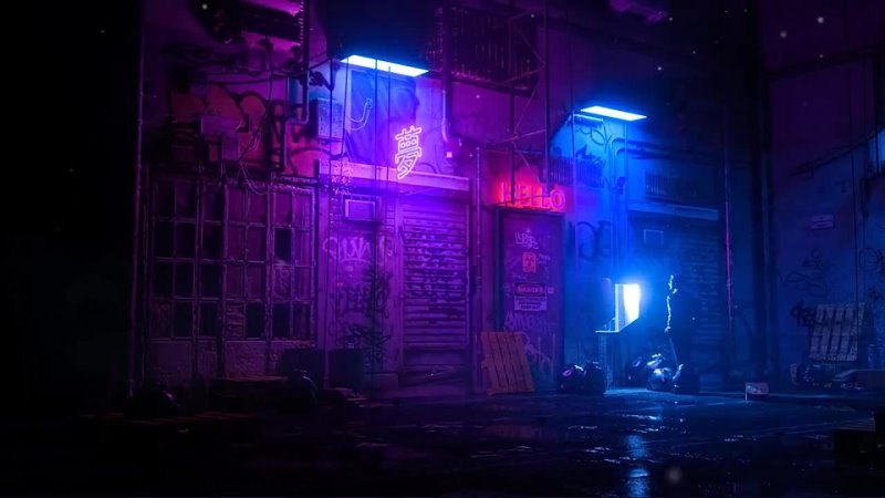 Tokyo Ghetto Neon Lights 4K