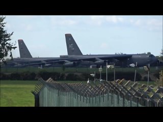 RAF Fairford- 26th September 2020 5x B 52s departing RAF Fairford back to Minot AFB