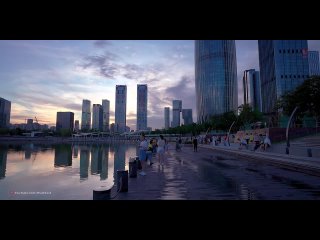 Shenzhen Night Walk _ Shenzhen Talent Park And Shopping Area _ Guangdong, China _ 4K HDR _ 深圳人才公园