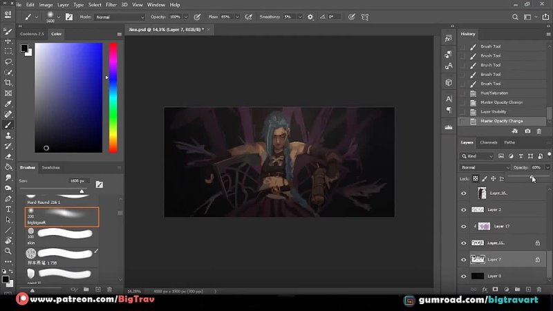 Jinx Arcane What Could Have Been Scene Speedpaint by  BigTrav's art road