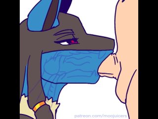 Lucario giving head(moojuicers)