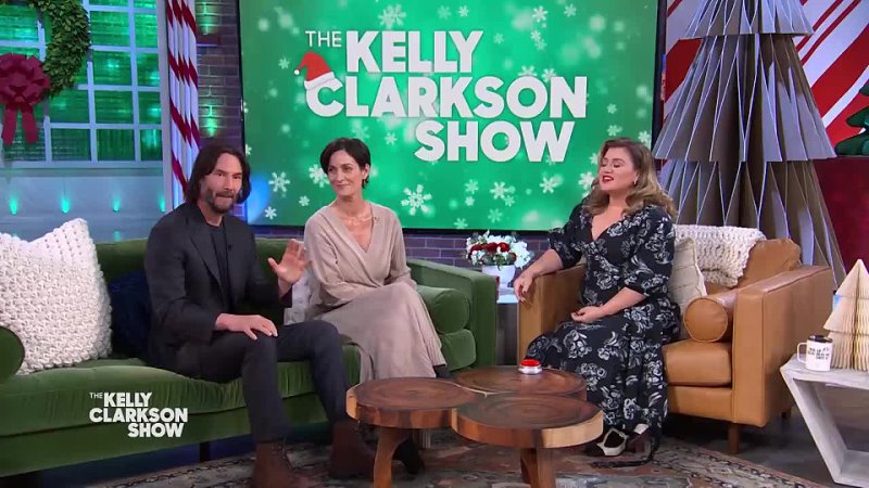 Keanu Reeves, Carrie-Anne Moss  & The Kelly Clarkson Show 2