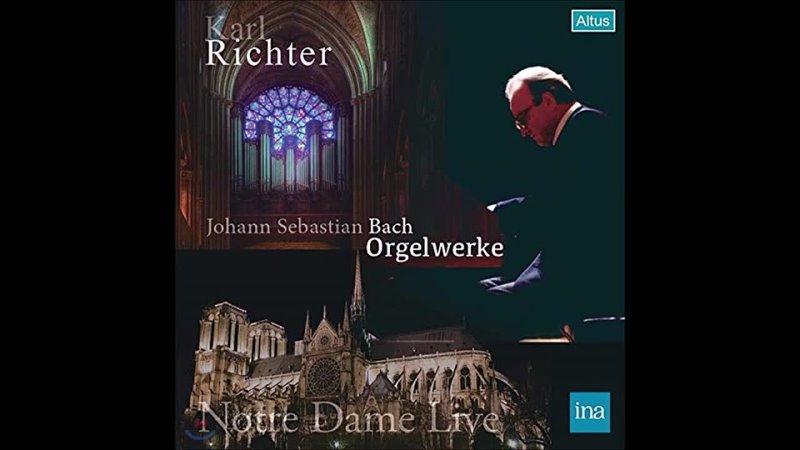 Bach J.S. - Karl Richter, Organ Recital, 1980 (Notre Dame)