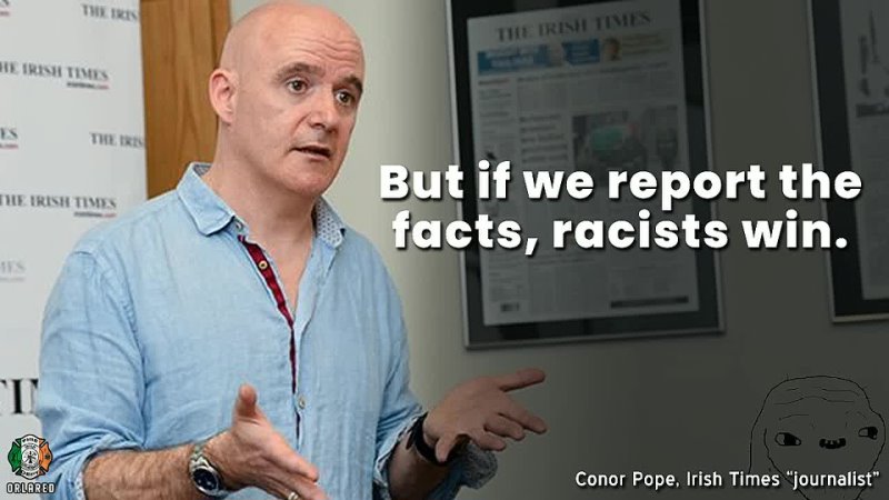 But if we report the facts, racists win.