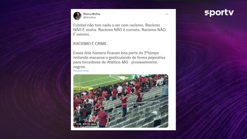 ge CASOS DE RACISMO NA TORCIDA DO ATHLETICO PR MARCAM FINAL DA COPA DO BRASIL, Seleção sportv,