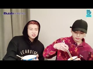 [ОзвучкаJKub] Прямая трансляция Намджуна и Чонгука V Live BTS Joonie Kookie 2021.12.03.