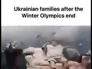 Ukrainian families after the Winter Olympics end