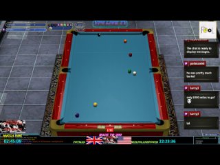 Virtual Pool 4  2022 Straight Pool World Championship POTMAN v REELPOLANDPOWER