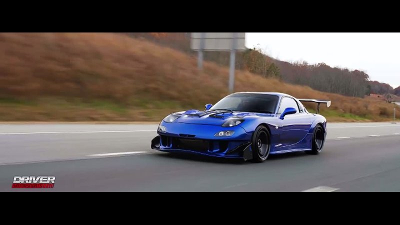 Blue JDM RHD Widebody 95 Mazda RX