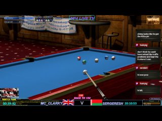 Virtual Pool 4  2022 Straight Pool World Championship ONE LOSS SIDE MC_Clarky v Segeresh