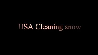USA Cleaning snow | Уборка снега в США | Snow Removal Machines | Уборка снега в штате Аляска (2016)