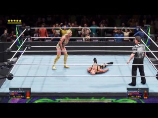 WWE 2K20_ Charlotte Flair 18 WM 34 vs Kurt Angle RR 06, Intergender wrestling