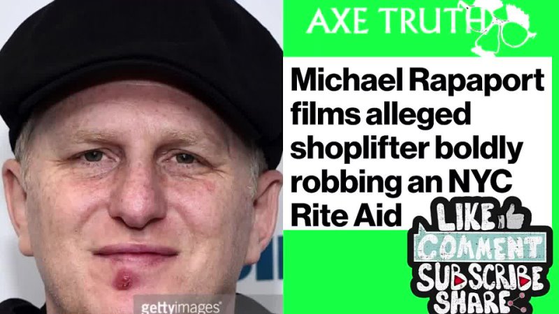 Ultra Liberal White Bagel Michael Rapaport films shoplifting & acts shocked