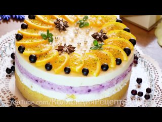 “Новогодний“ торт-суфле с апельсинами и сливочным сыром!