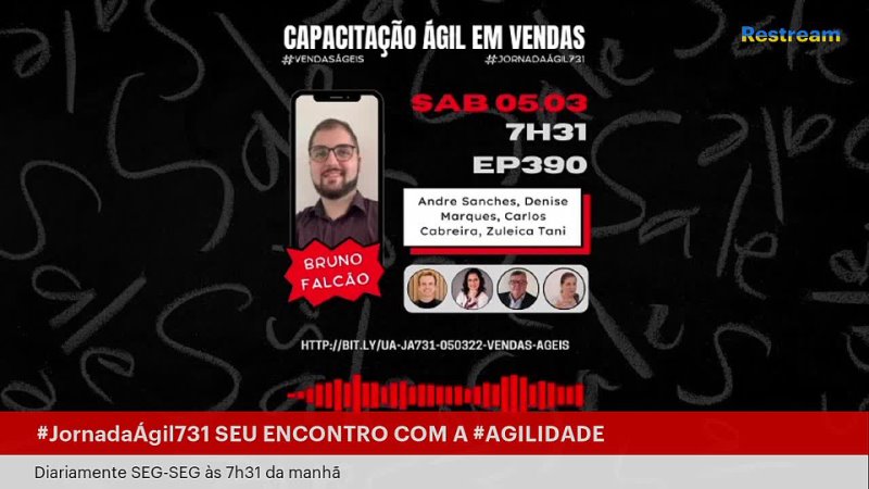 Jornada Agil731, JA390, Vendas Ageis CAPACITAÇÃ O Á GIL EM