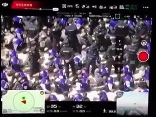 Leaked drone footage of Uighur in China blindfolded