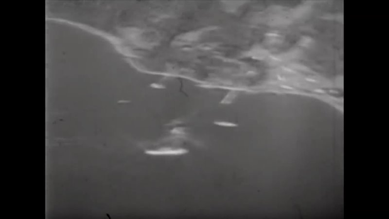 Gun camera footage of air strikes on Japanese shipping in and around Manila Bay