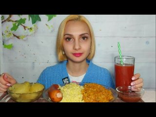 [Darya Noudin] МУКБАНГ САРДЕЛЬКИ, БУЛГУР, ТУШЕНАЯ КАПУСТА / MUKBANG SAUSAGE / Деньги и бюджет...