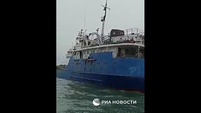 ФСБ показала видео повреждений на борту российского судна SGV-FLOT.