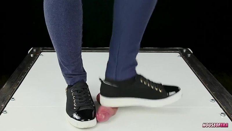 Your Cock in Cockbox Trampling by Sneakers in Dance CBT POV