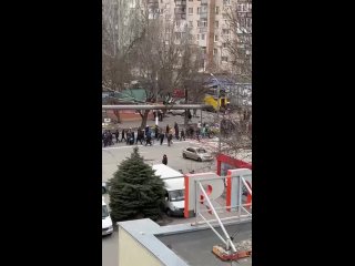 🇺🇦 Очередной организованный антироссийский митинг националистов в Мелитополе