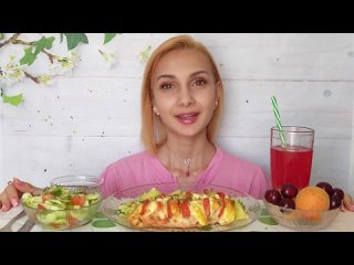 [Darya Noudin] МУКБАНГ КУРИЦА, КАРТОШКА, ФРУКТЫ / MUKBANG GRILLED CHICKEN / изменения ради парня / делать вакцину?