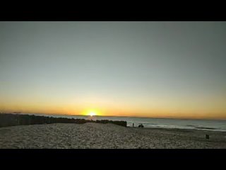 Beautiful sunrise from Villa Gesell, Buenos Aires