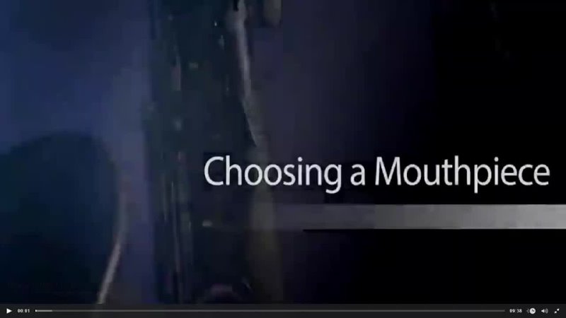 Choosing a Mouthpiece Выбор