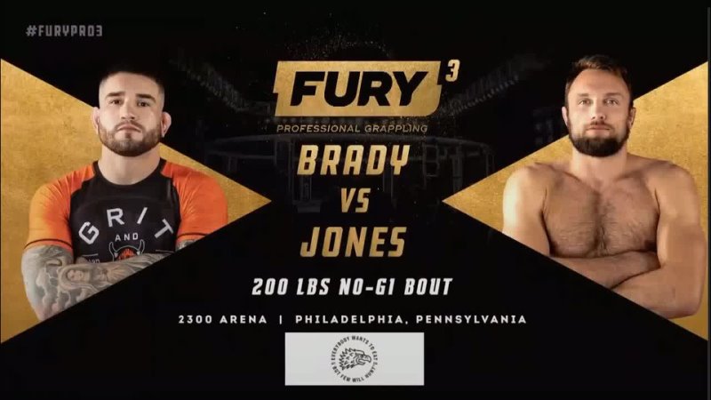 SEAN BRADY VS CRAIG JONES FURY GRAPPLING