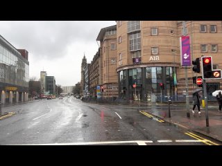 Belfast 4K - Rainy Day - Driving Downtown - Northern Ireland