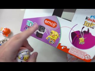 Закупыч Обзорно-развлекательный - Лего в Киндер Джой! Белые яйца с сюрпризом смайлики Kinder JOY Emoji Music