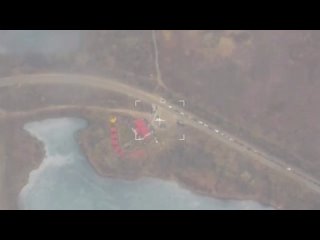 Эвакуация Чернигова Видео с беспилотника