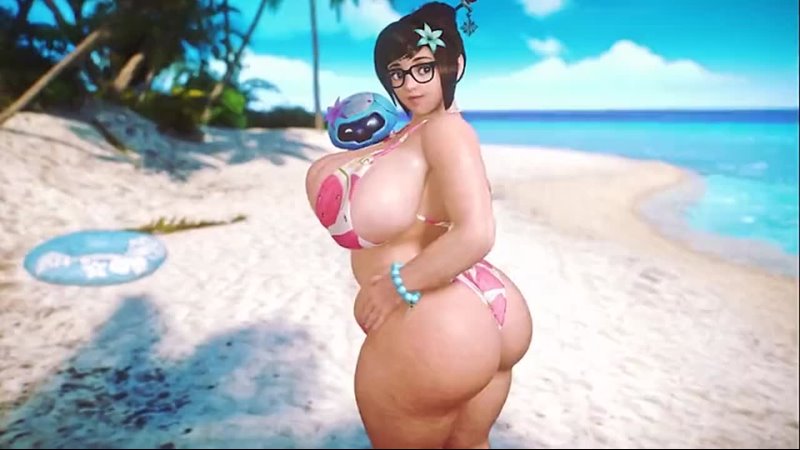 Mei - thicc; big ass; big butt; big tits; big boobs; big breasts; shaking boobs; 3D sex porno hentai; (@banskinator) [Overwatch]