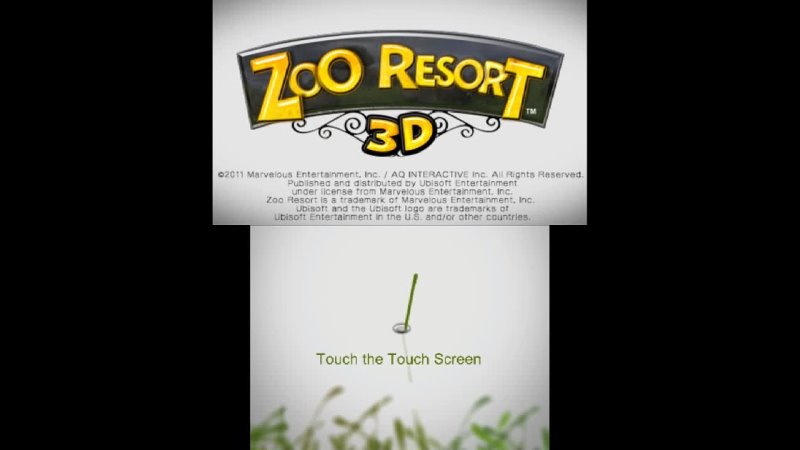 Zoo Resort 3 D Gameplay Nintendo 3 DS 60 FPS