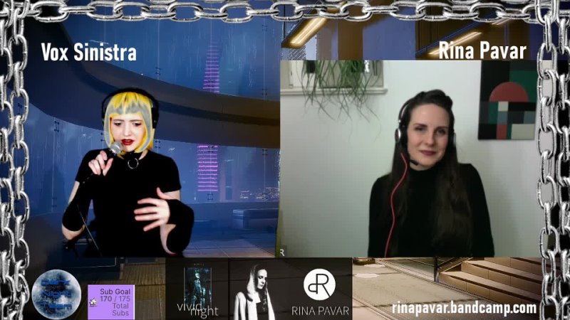 Live Interview with Rina Pavar (Germany/Coldwave) & Vivid Night Listening Party