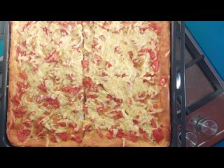 🍕Рецепт Домашняя Пицца без ДРОЖЖЕЙ😋 - Вкусняшки от Маришки (720p)