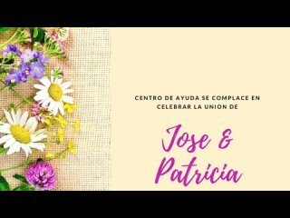Hoy Celebracion de Matrimonio de Jose & Patricia
