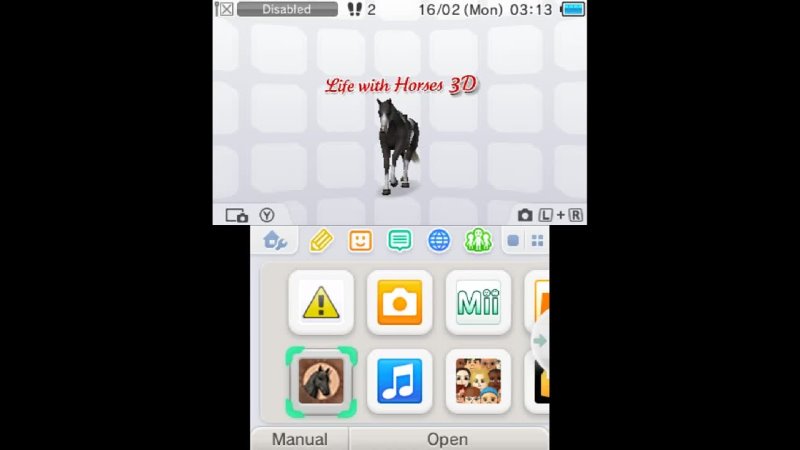 Life with Horses 3 D Gameplay Nintendo 3 DS 60 FPS