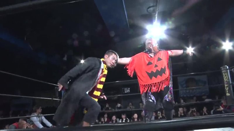 MAO, Masahiro Takanashi, Mizuki Watase vs. DAMNATION (Daisuke Sasaki, Mad Paulie, Tetsuya Endo) (DDT BOYZ Halloween Special)