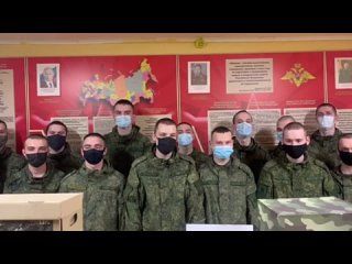 Благодарность солдат учащимся Самарской школы N⁰3