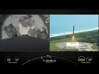 Десятый успешный полет ускорителя Falcon 9 B1058 миссии SpaceX Transporter-3